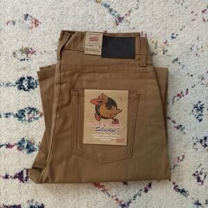Naked & Famous Duck Canvas Selvedge Jeans Womens 30 High Rise Classic Straight